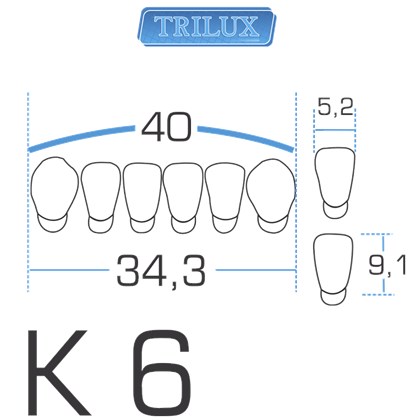 Dente Trilux Anterior Inferior K6