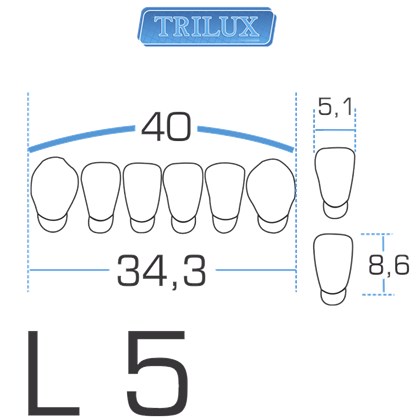 Dente Trilux Anterior Inferior L5