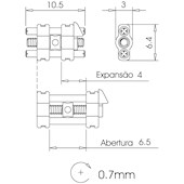Expansor Mini - Abertura 6,5 mm